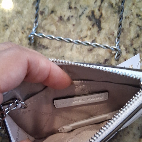 Michael Kors White Quilted Wristlet - Picture 3 of 3